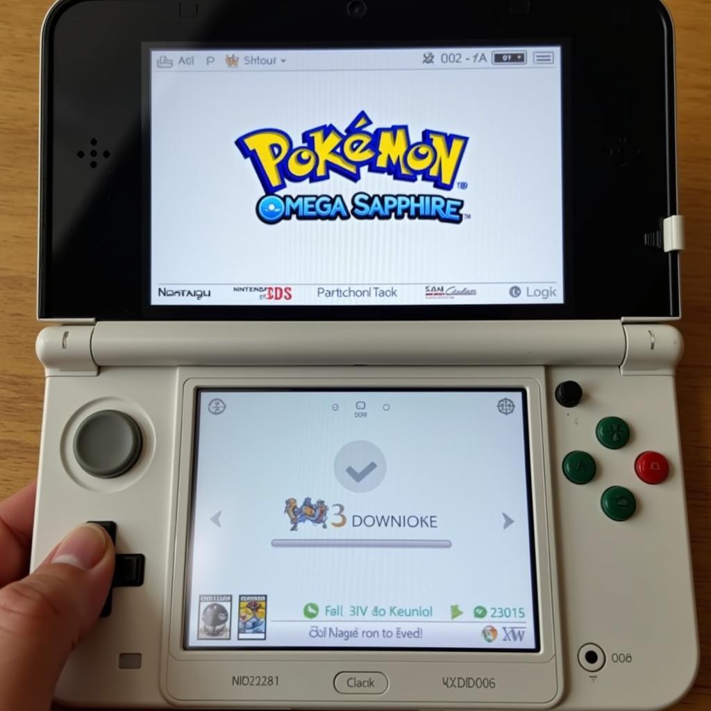 Downloading Pokemon Omega Sapphire on a Nintendo 3DS