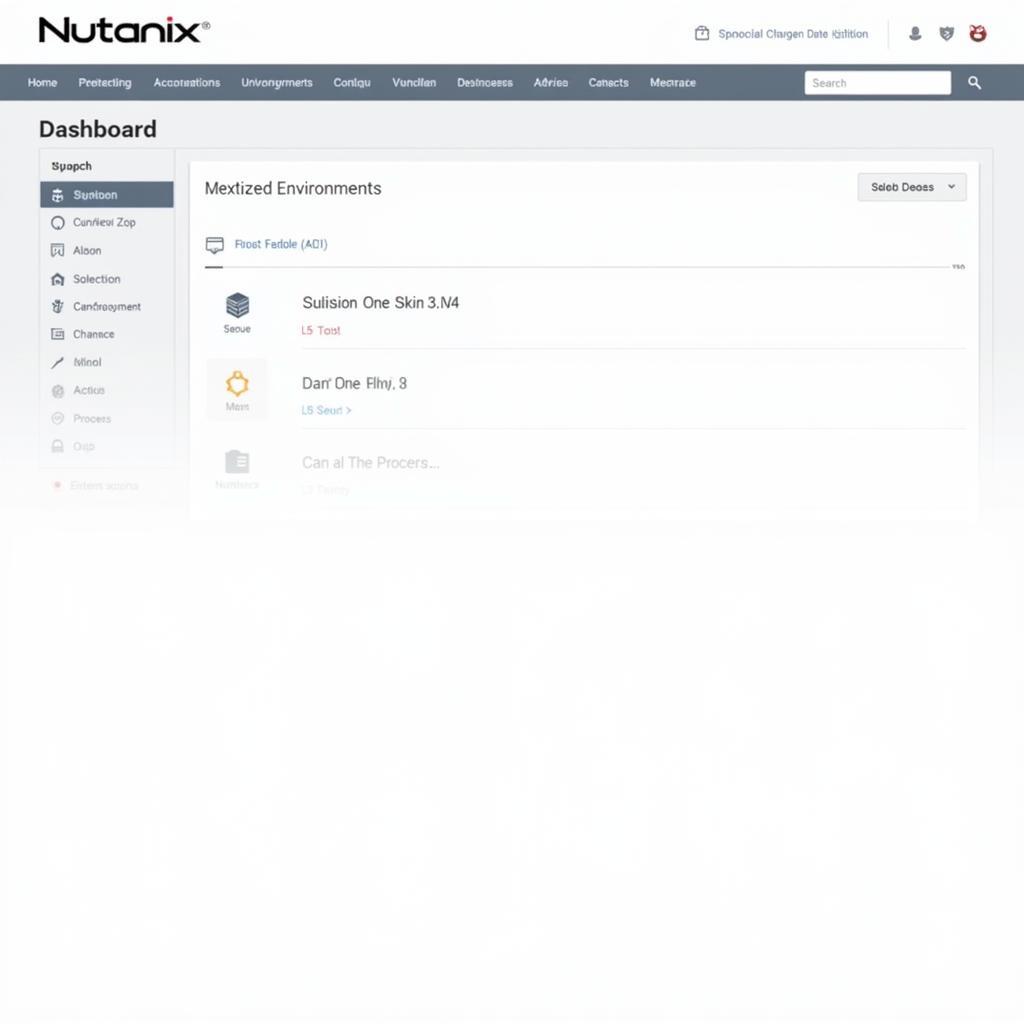 Nutanix Community Edition Dashboard