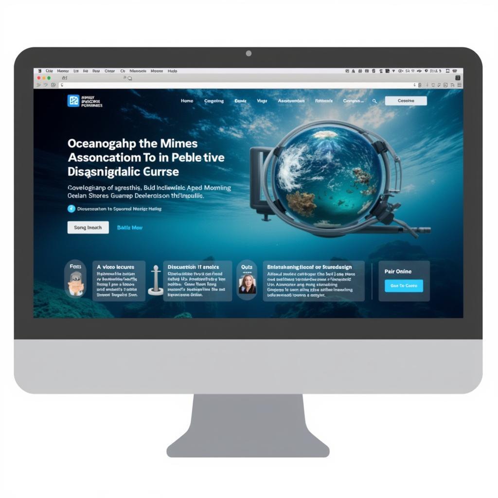 Online Oceanography Course Platform