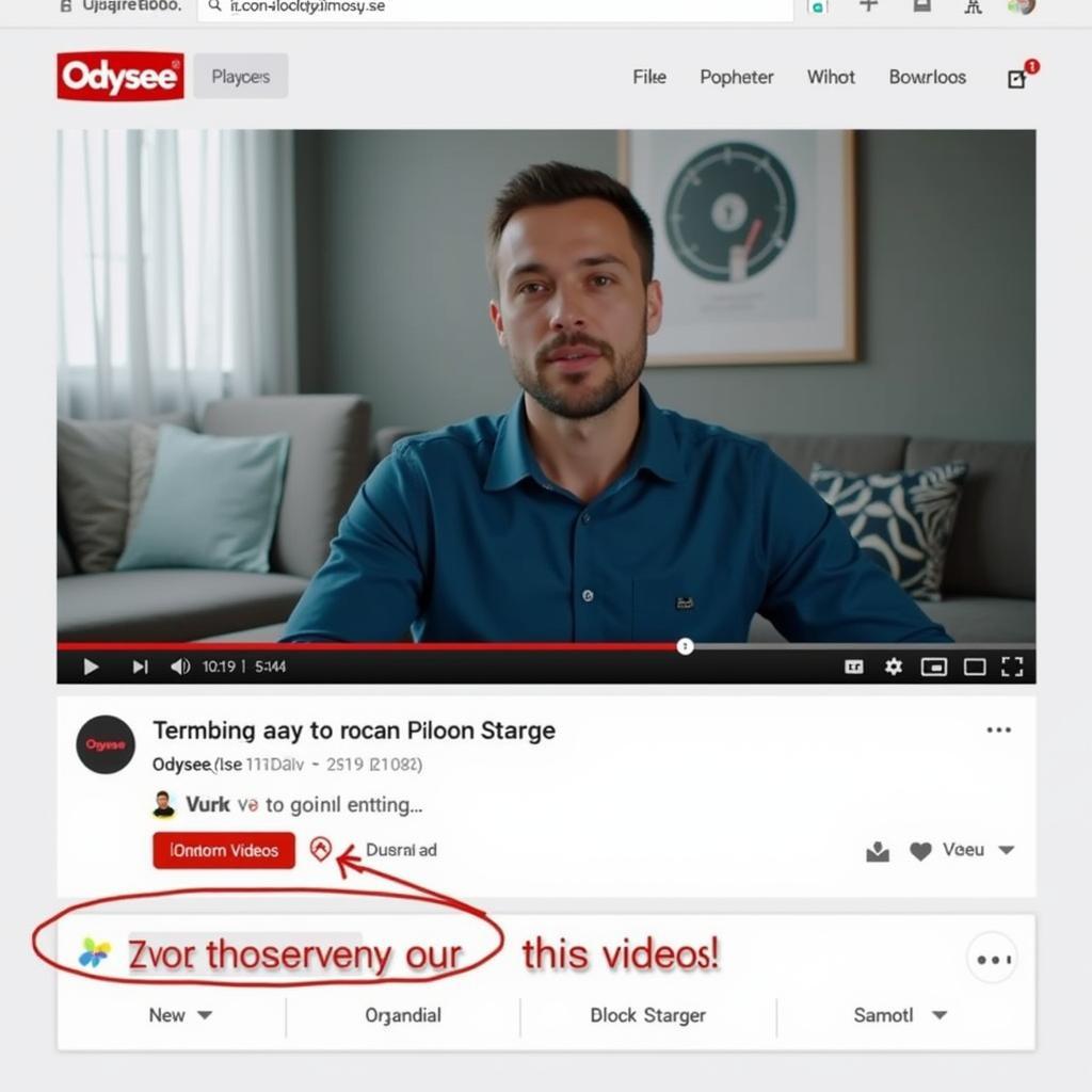 Odysee video download button