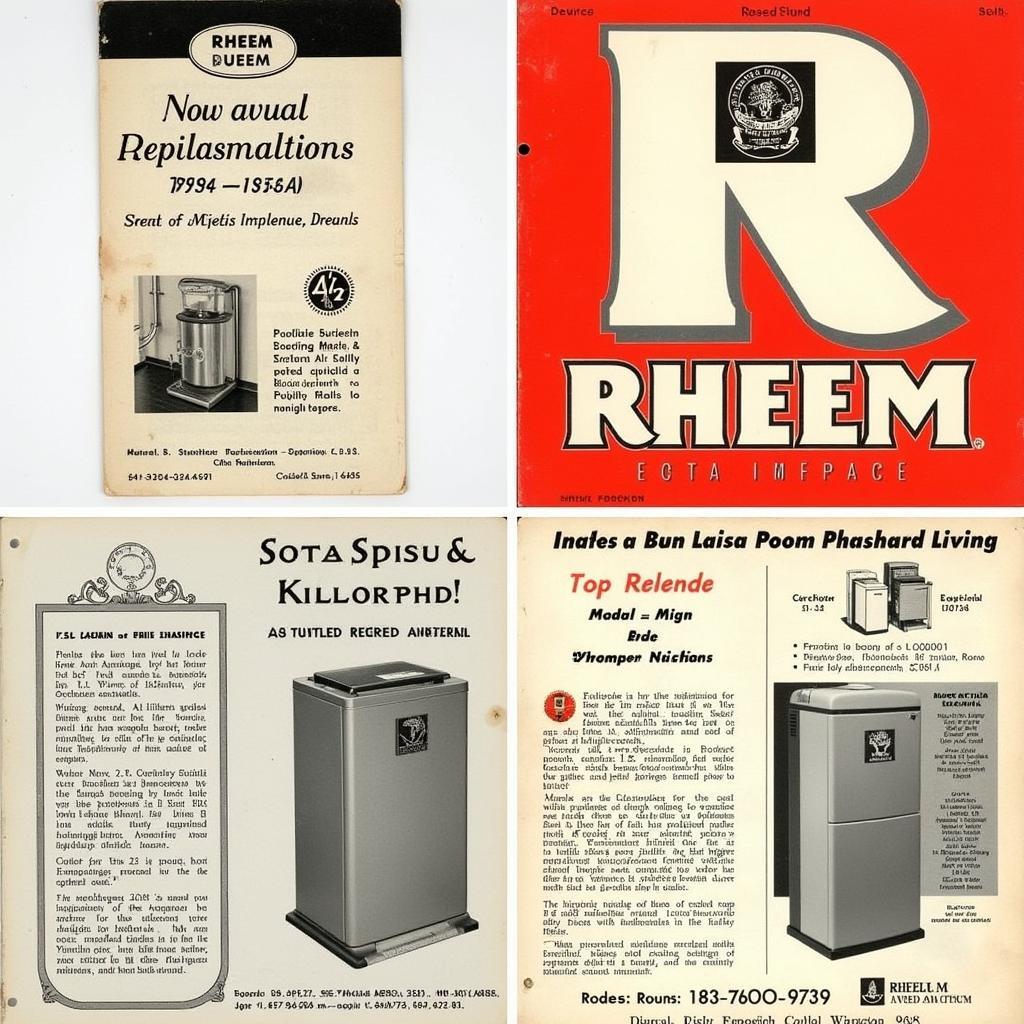 Collection of Old Rheem Manuals