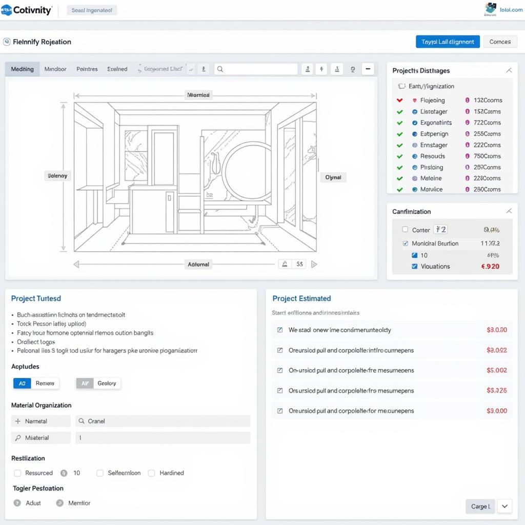 Construction Takeoff Software Interface