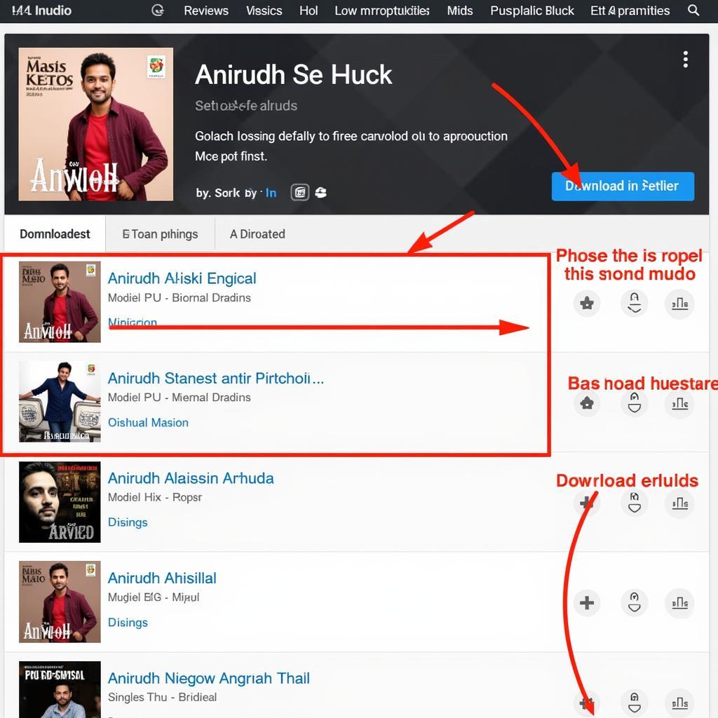 Online Music Store with Anirudh's Discography