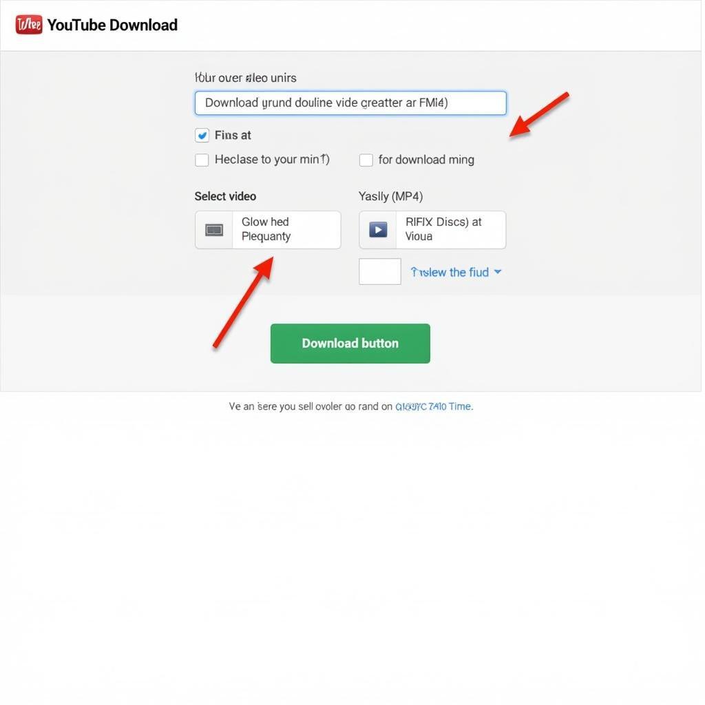 Online video downloader interface