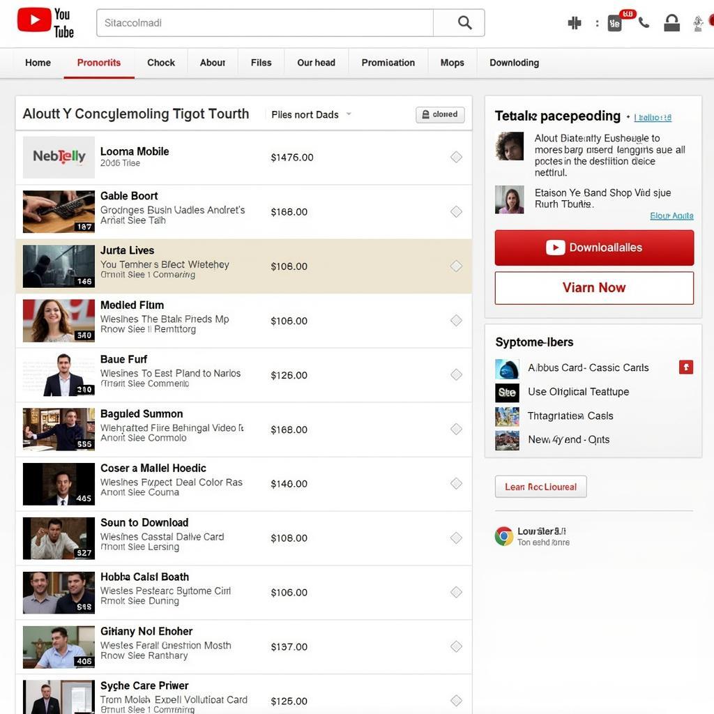 Online YouTube Downloader Interface