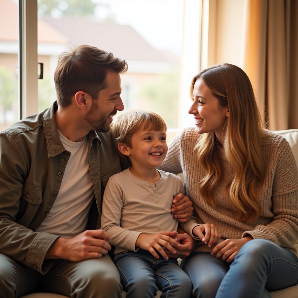 Family Talking Openly