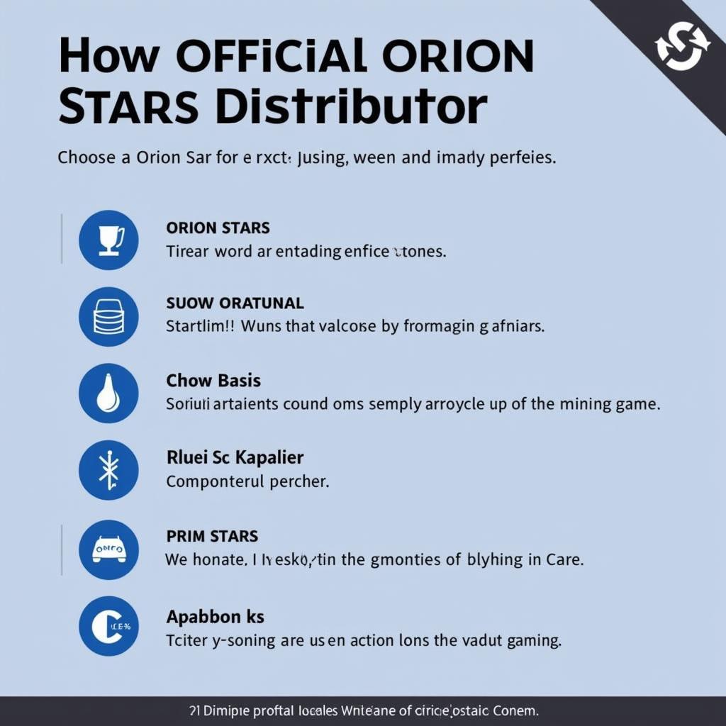 Orion Stars Authorized Distributors