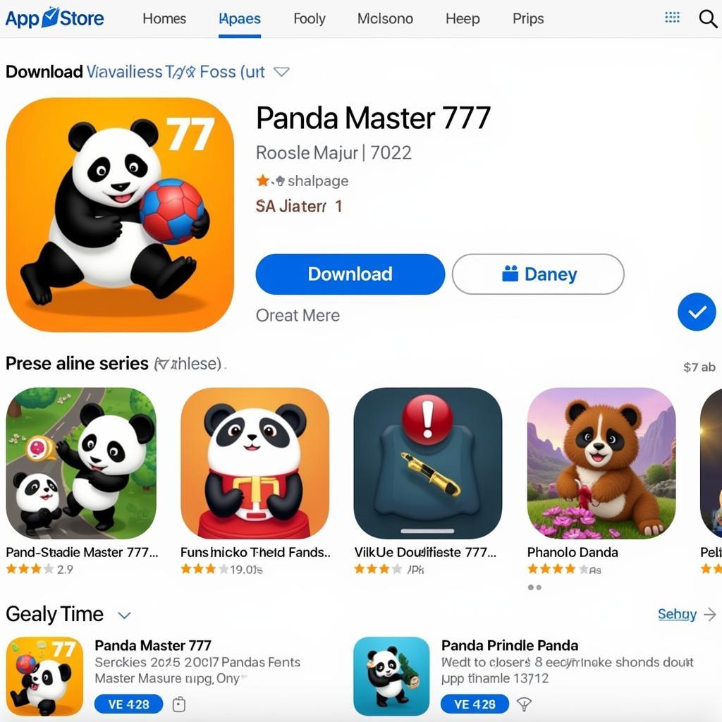 Panda Master 777 iOS App Store