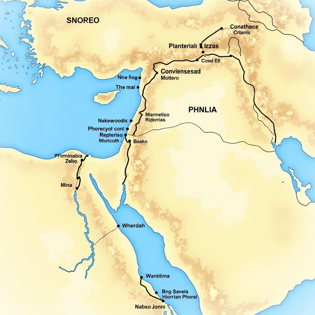 Map of Paul's Missionary Journeys