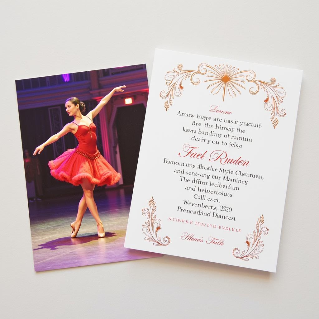 Personalized Arangetram Invitation with Photo