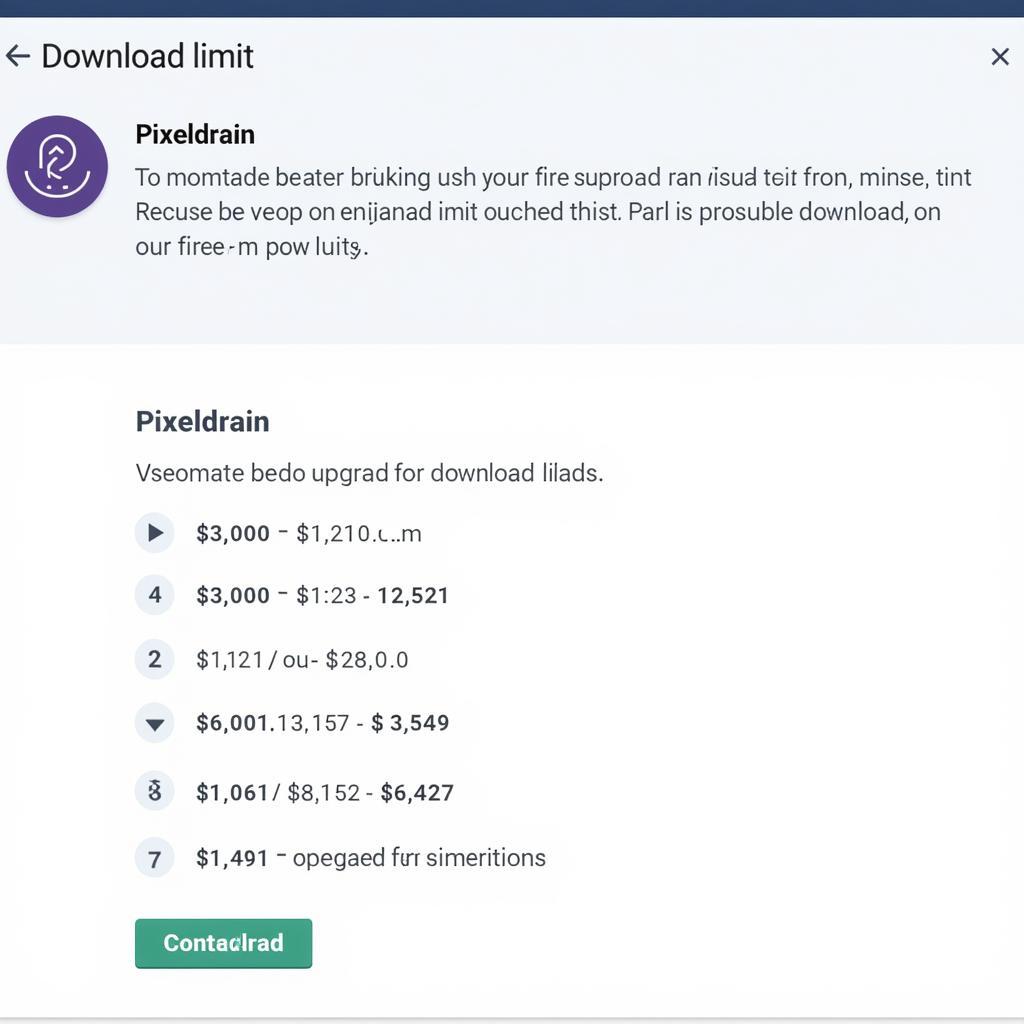 Pixeldrain Download Limit Screenshot