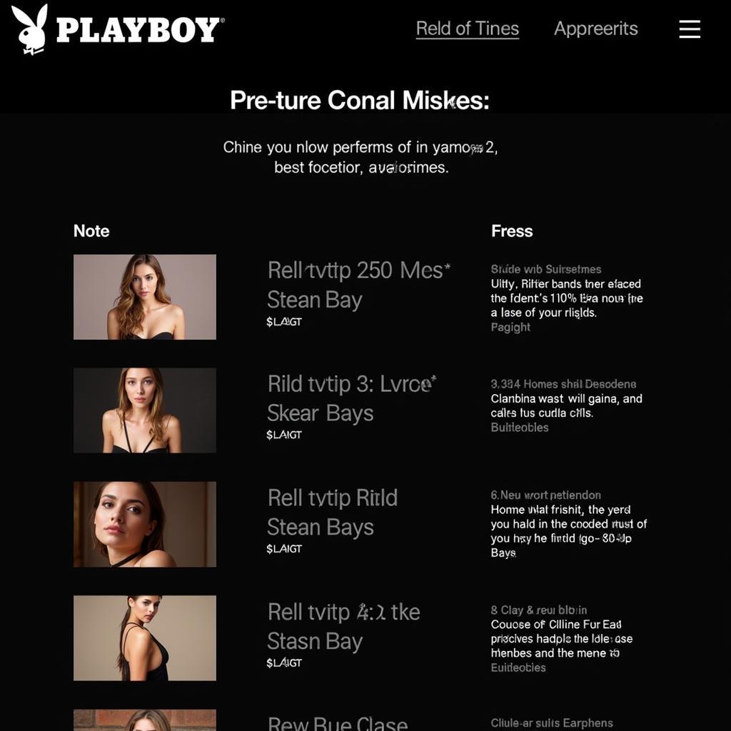 Playboy Subscription Options