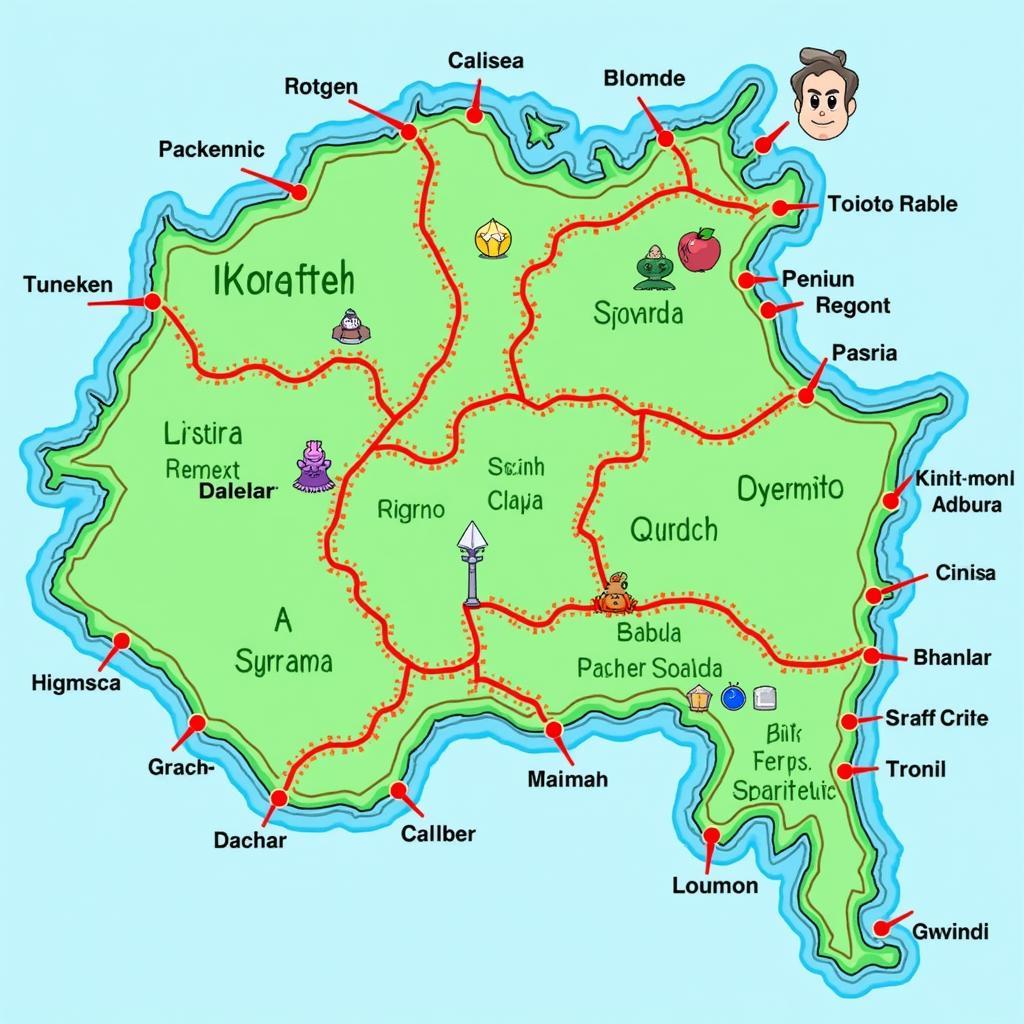 Kanto Region Map