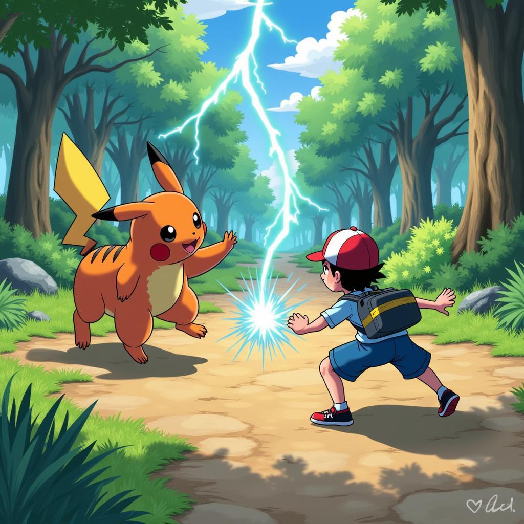 Pokemon Fire Ash Battle Screenshot