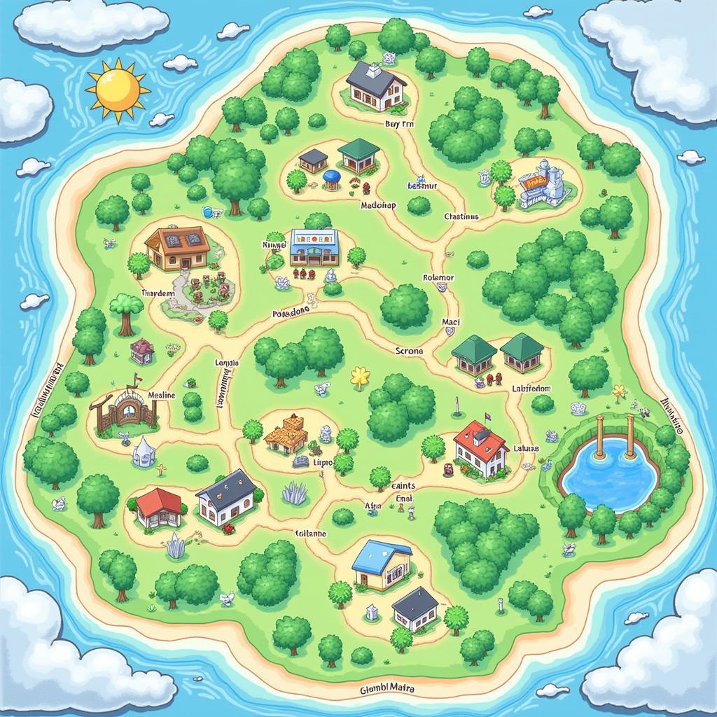 Johto Region Map