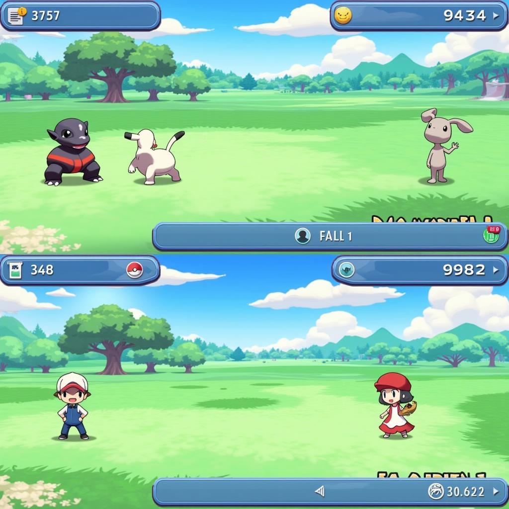 Pokemon Light Platinum Battle Scene