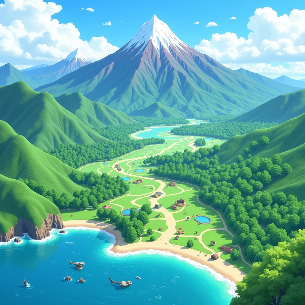 Pokemon Pathways Region Concept Art