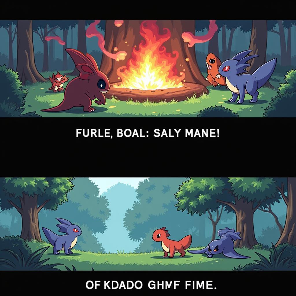 Pokemon Battle in Red Chapter