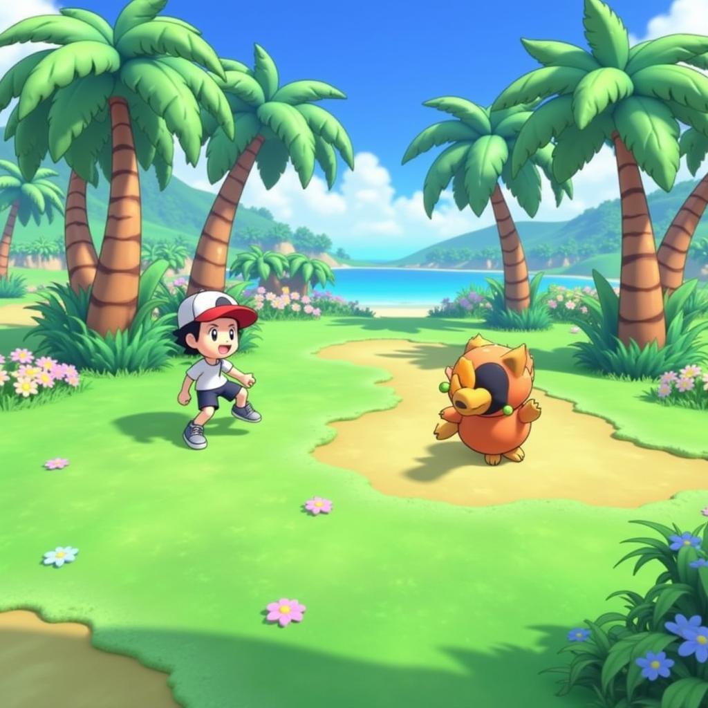 Pokemon Sun gameplay screenshot