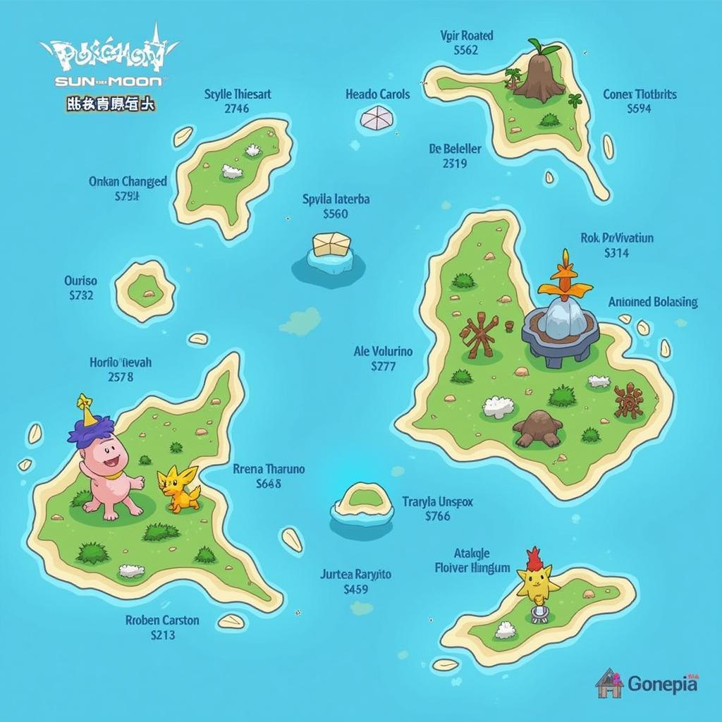 Alola Region Map