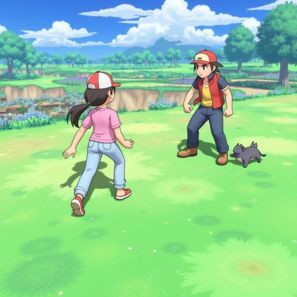 Pokemon Y Gameplay Screenshot