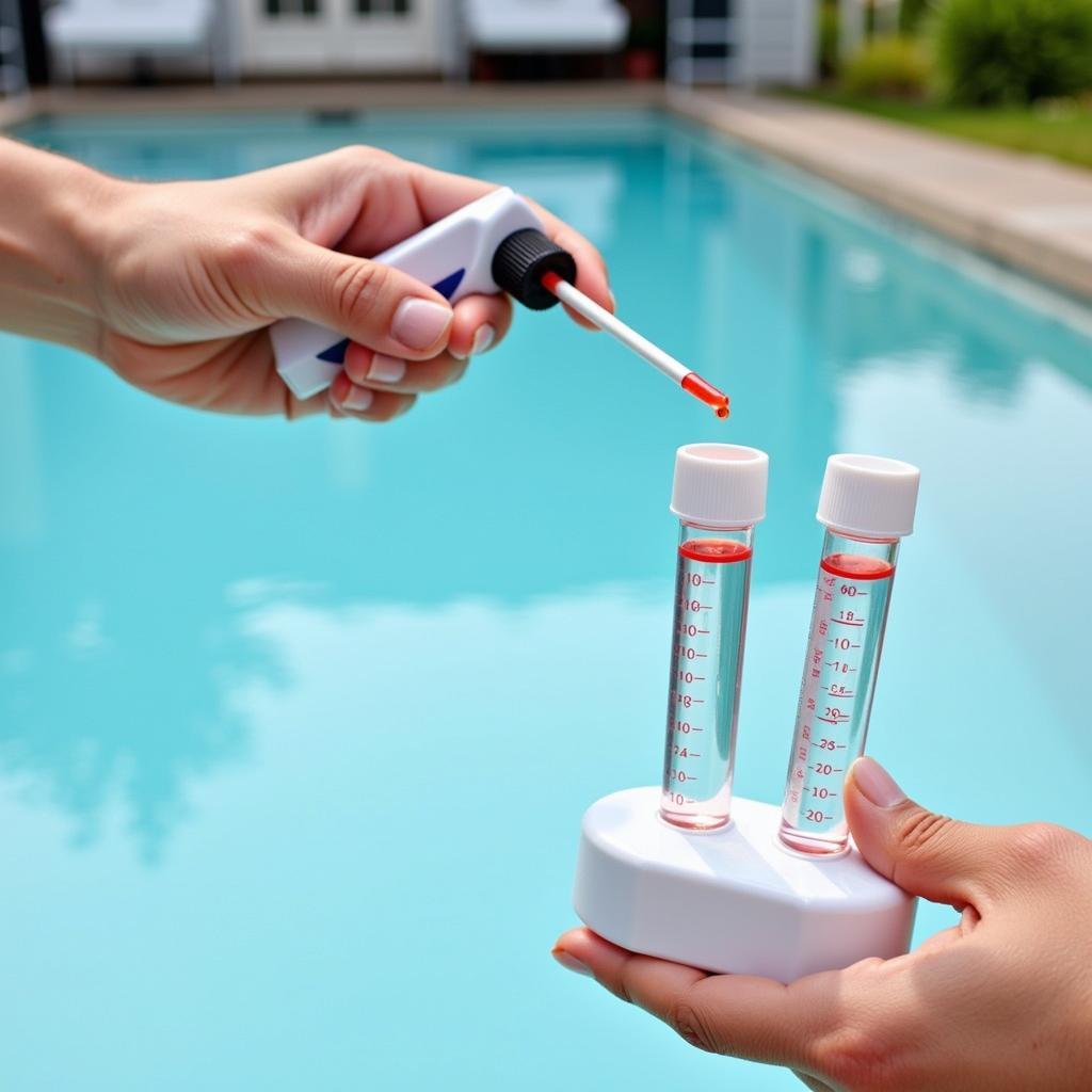 Testing Pool Water Chemistry