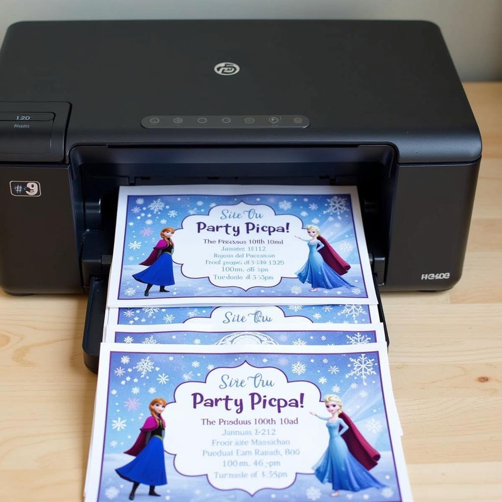 Printing Frozen Invitations