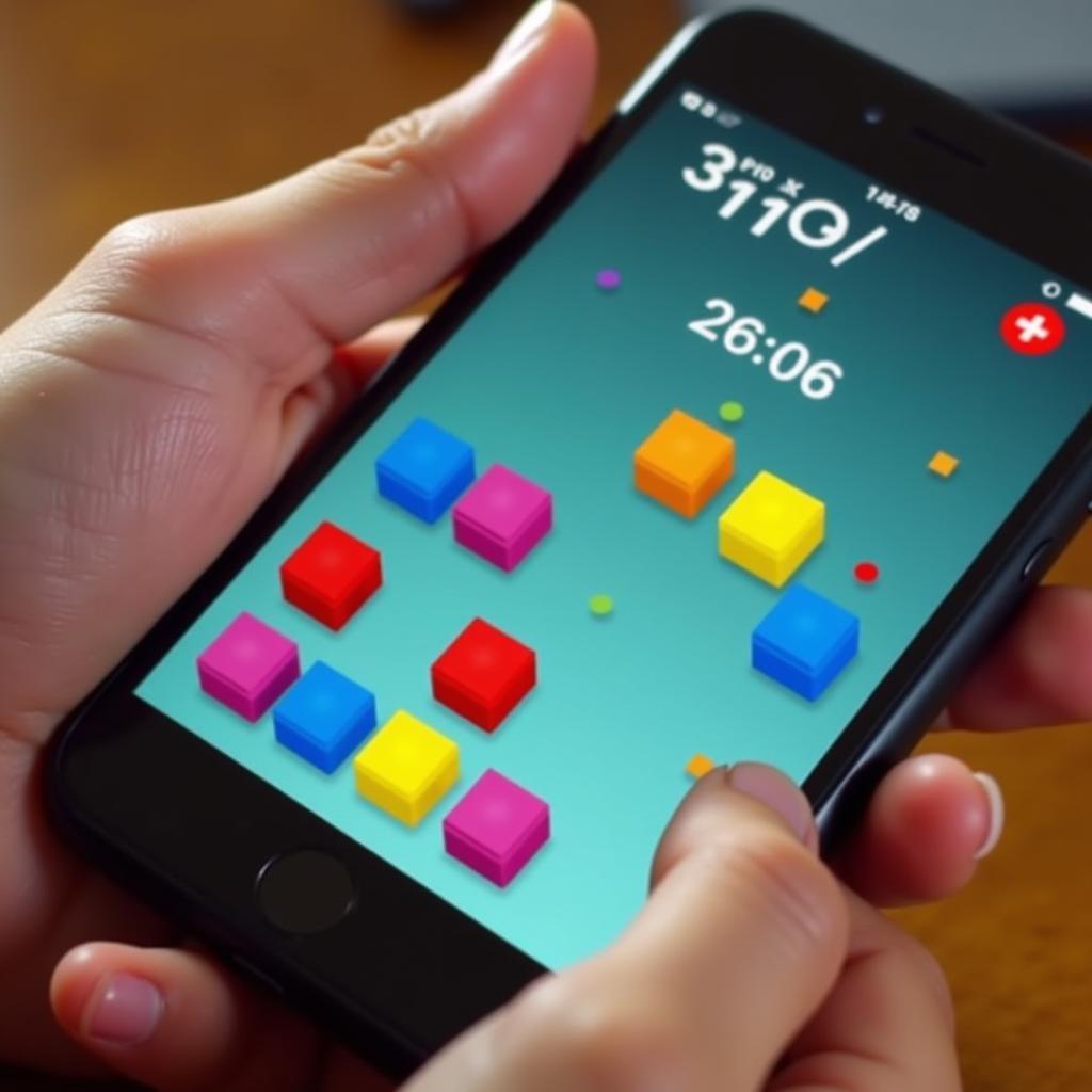 Puzzle game on a phone