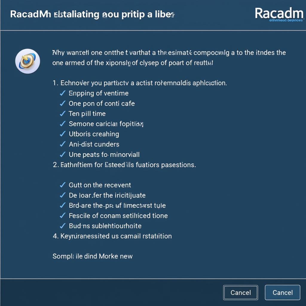 Racadm Installation Wizard