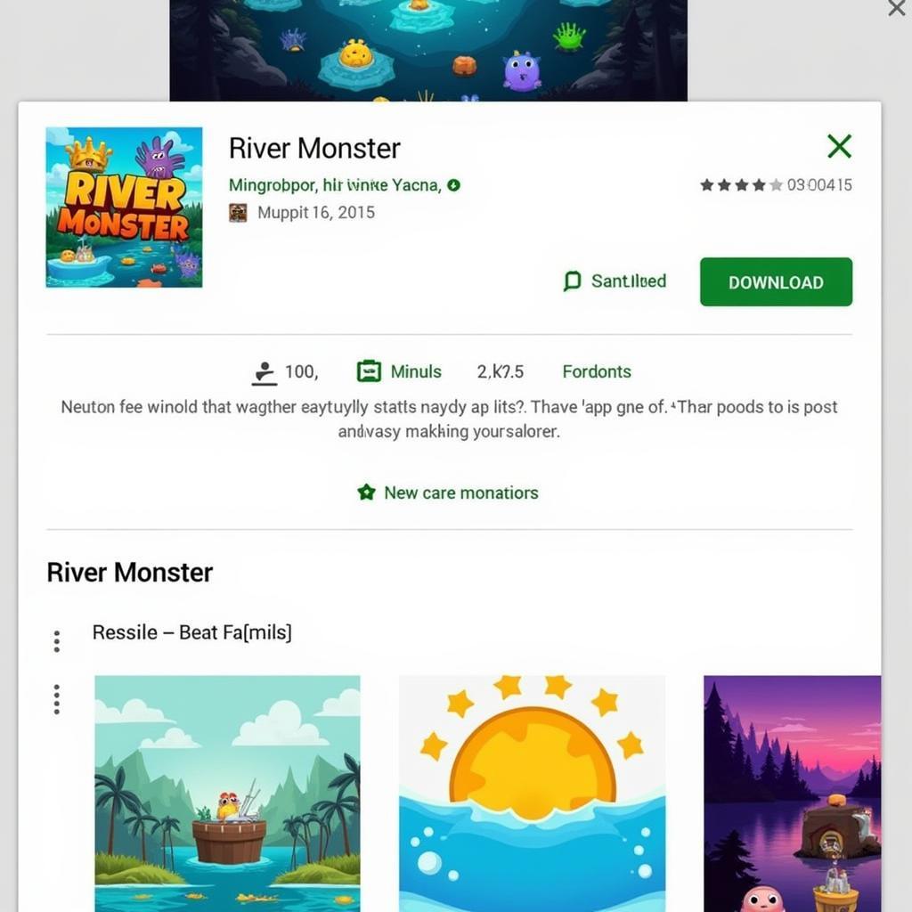 River Monster Google Play Store Download Page