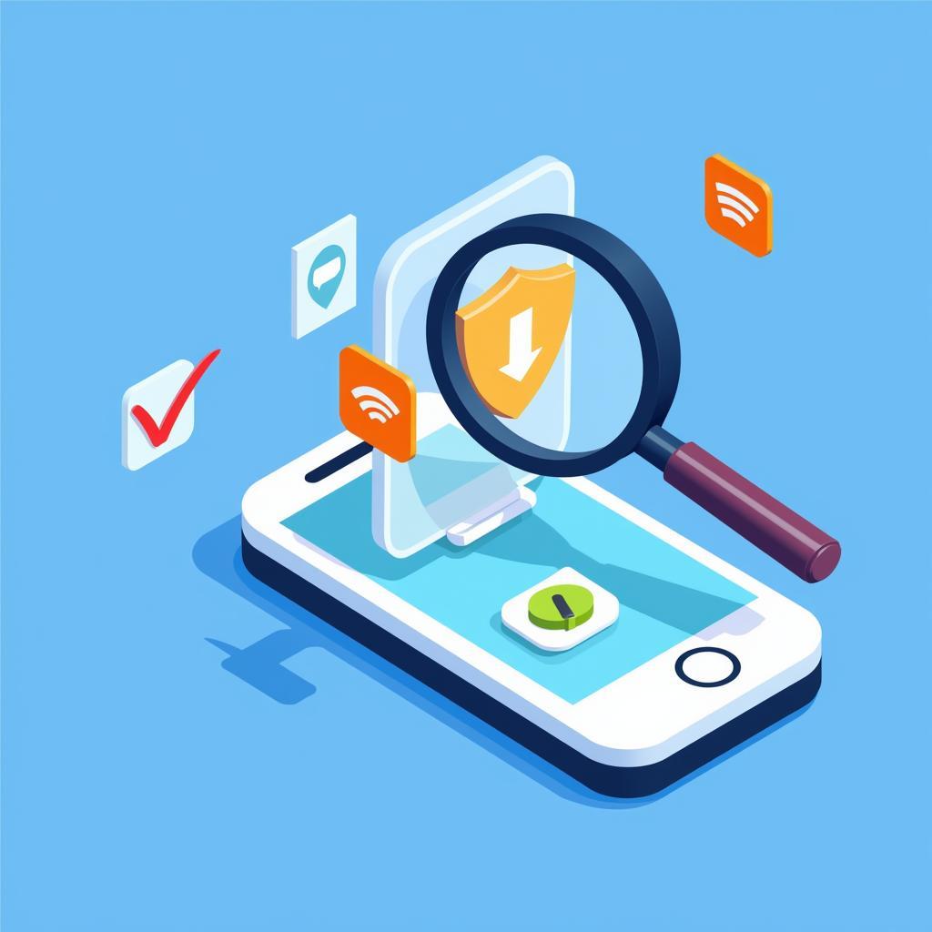 Secure App Download Illustration