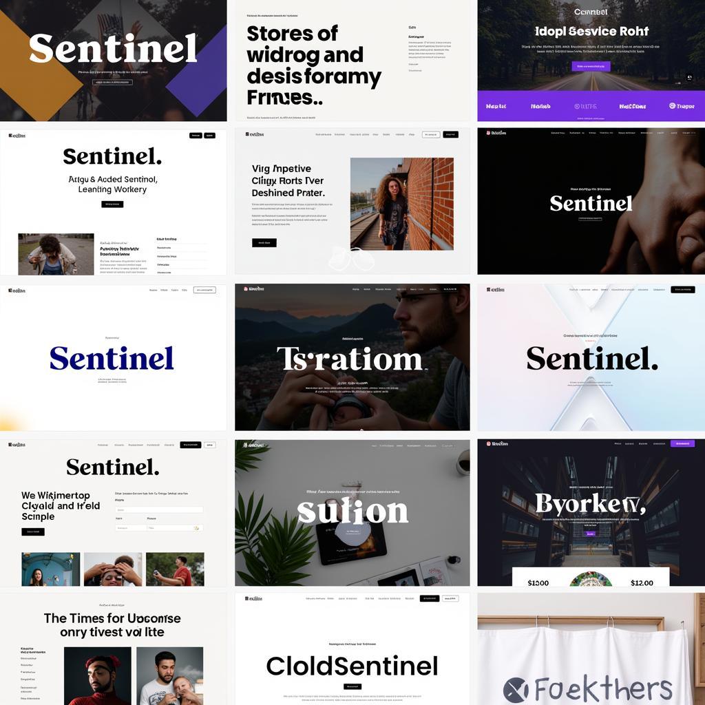 Sentinel Font Examples