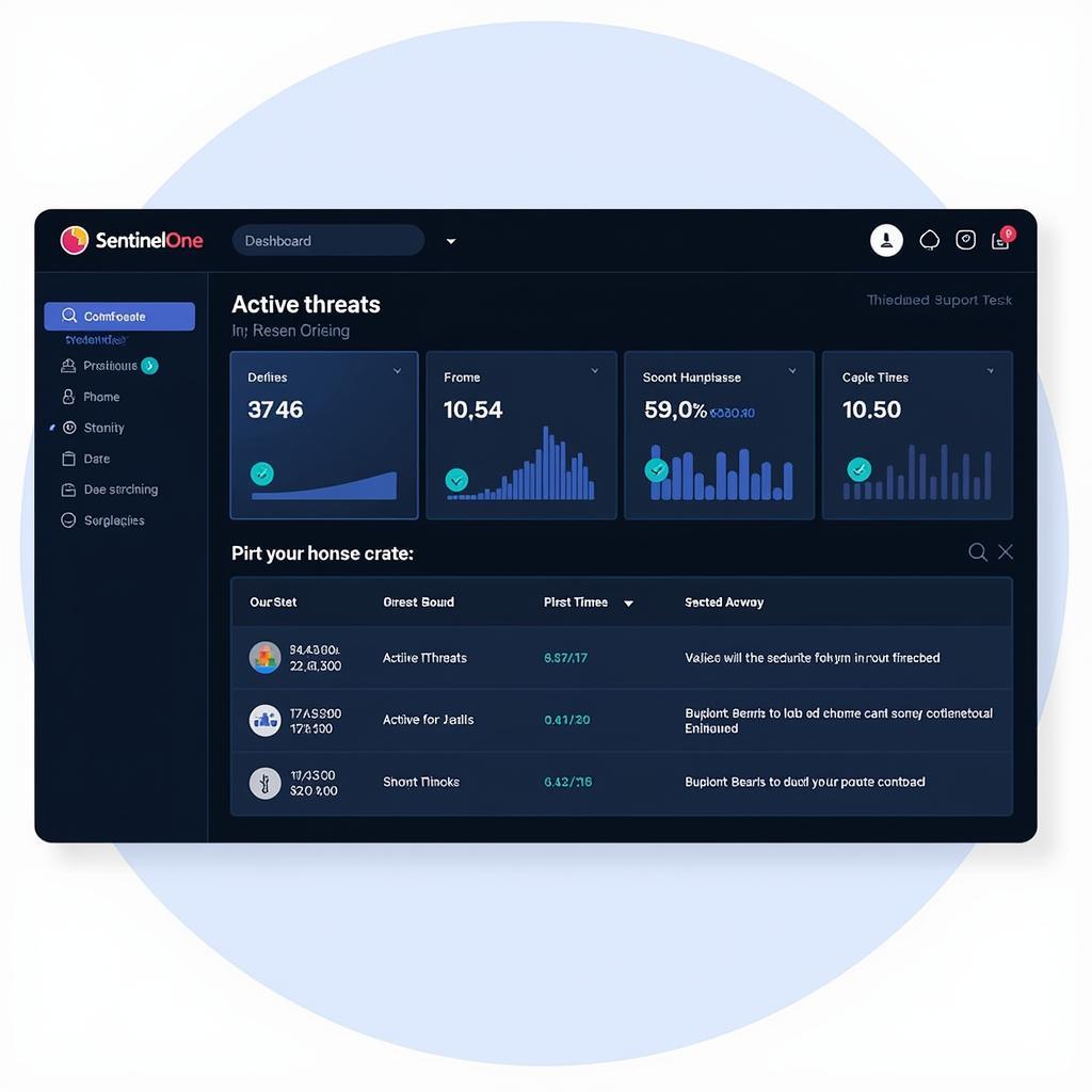 SentinelOne Endpoint Protection Dashboard