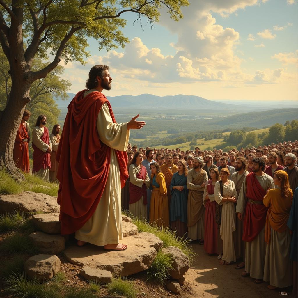 Artistic Depiction of the Sermon on the Mount