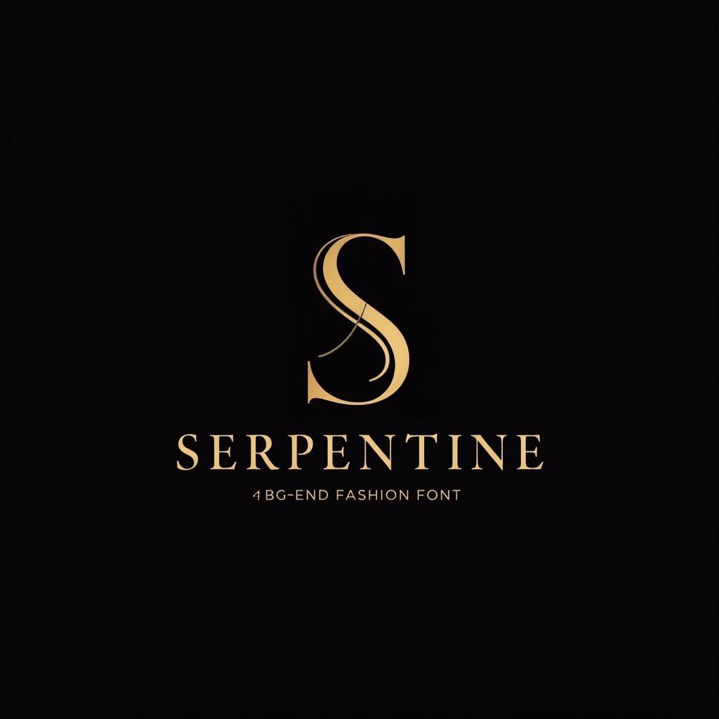 Serpentine Font in Logo Design