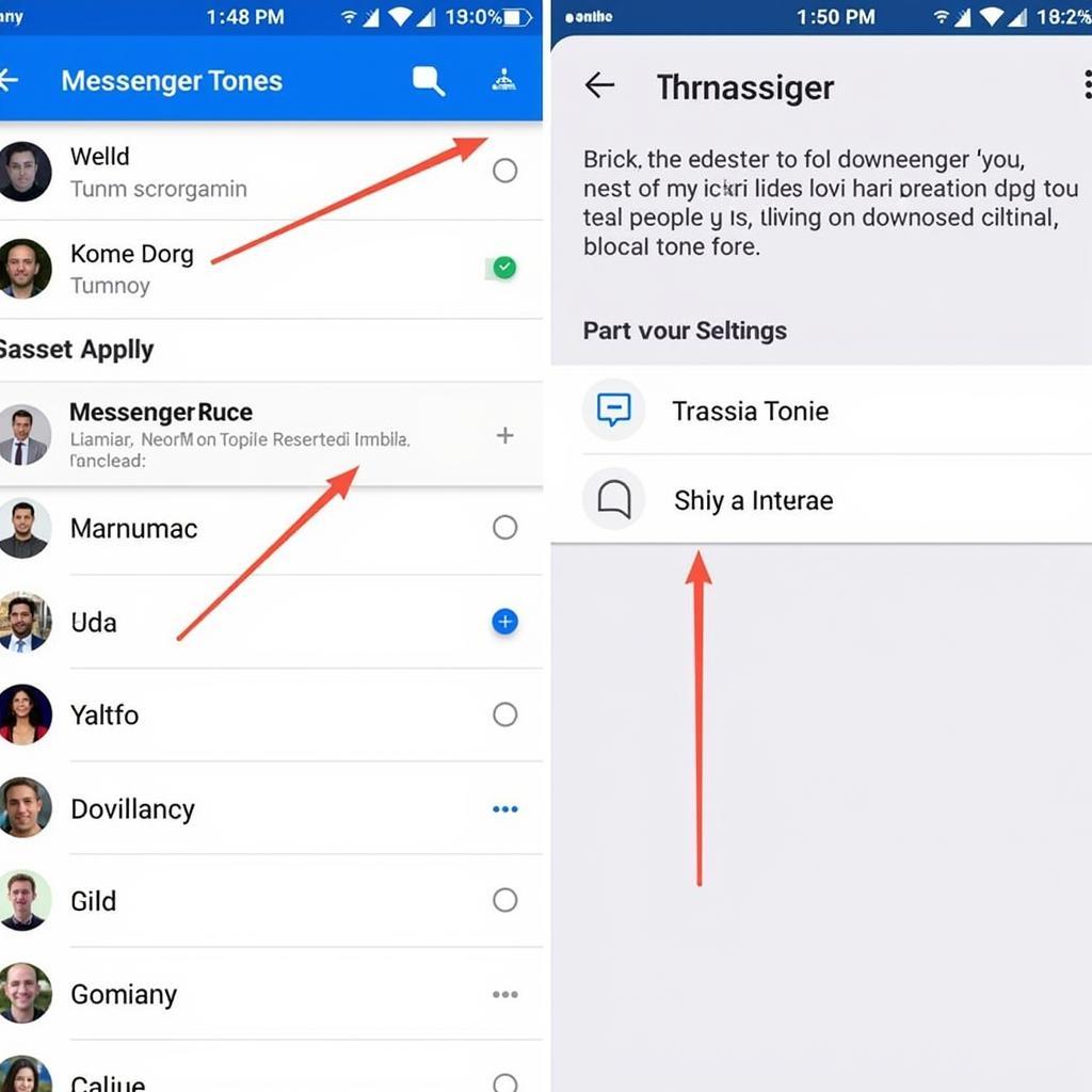 Setting Messenger Notification Tones