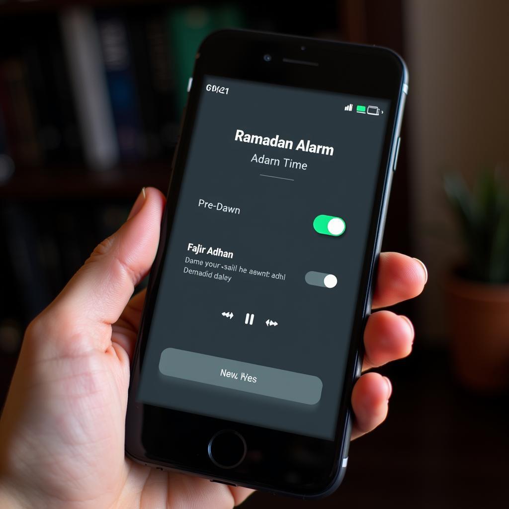Setting Ramadan Alarm on Smartphone