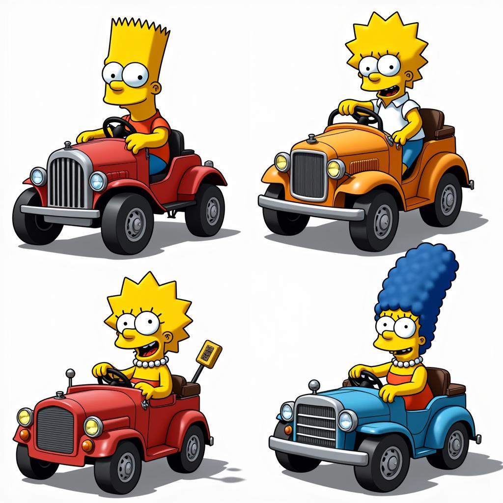 Simpsons Hit and Run playable characters