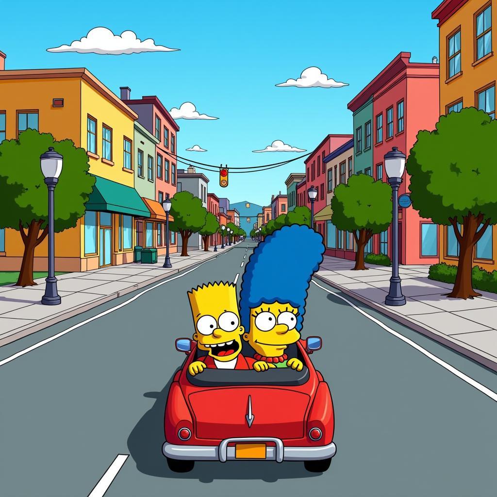 Simpsons Hit and Run gameplay screenshot