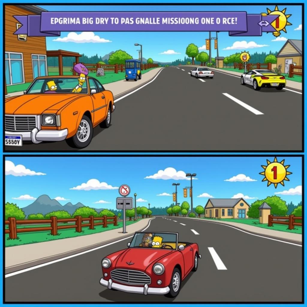 Simpsons Hit and Run mission gameplay