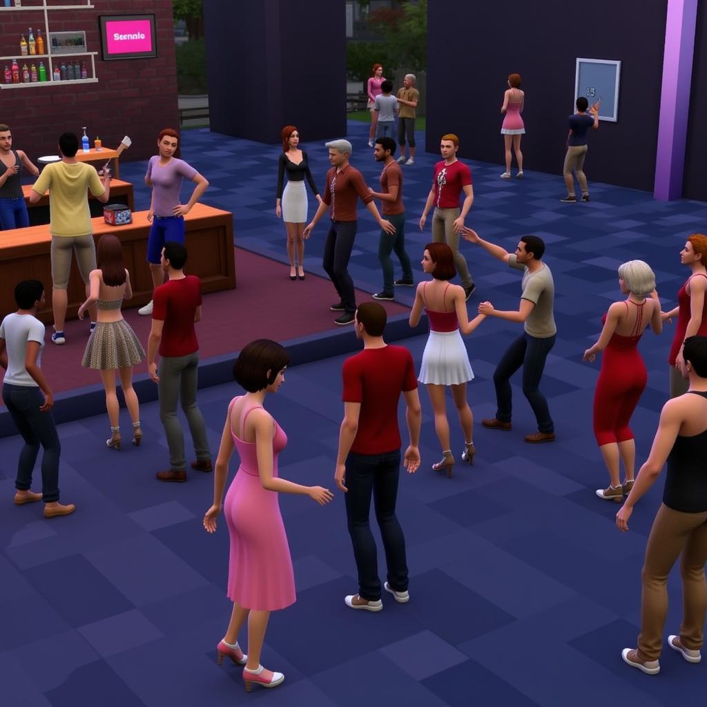 Creating a Club Atmosphere in The Sims 4