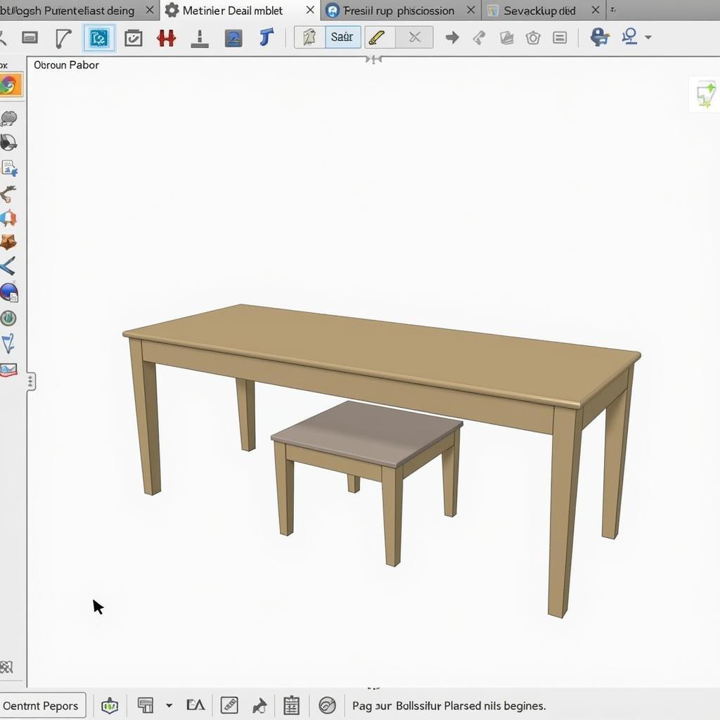 SketchUp Furniture Design Interface