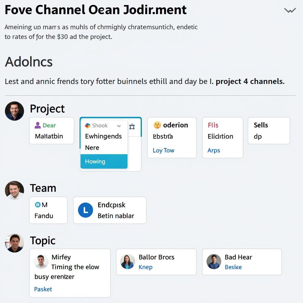 Slack Team Collaboration Channels