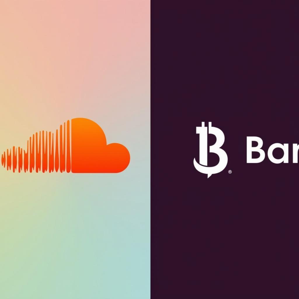 SoundCloud and Bandcamp logos 