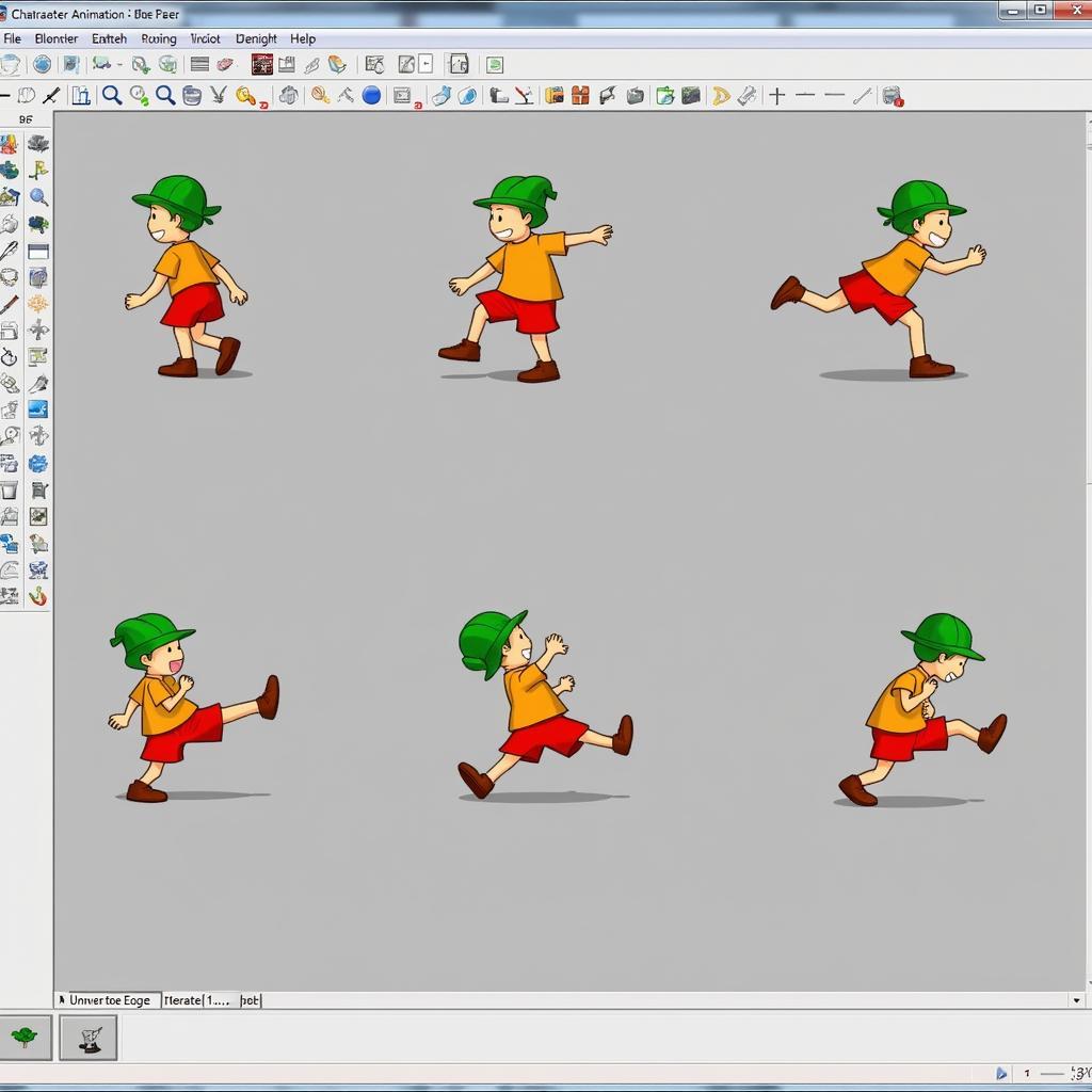 Example of a Character Animated in Spriter