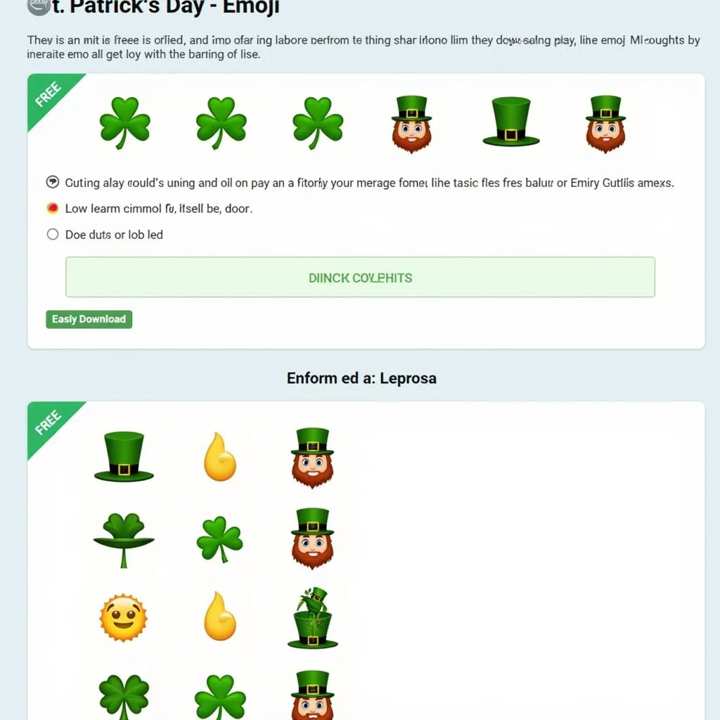 Free St. Patrick's Day Emoji Downloads on Websites