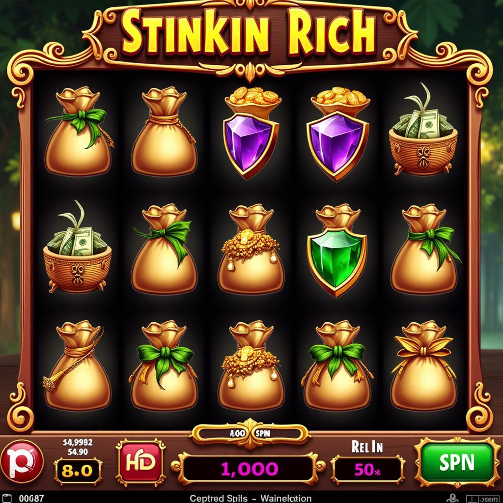 Stinkin Rich Slots Gameplay Screenshot