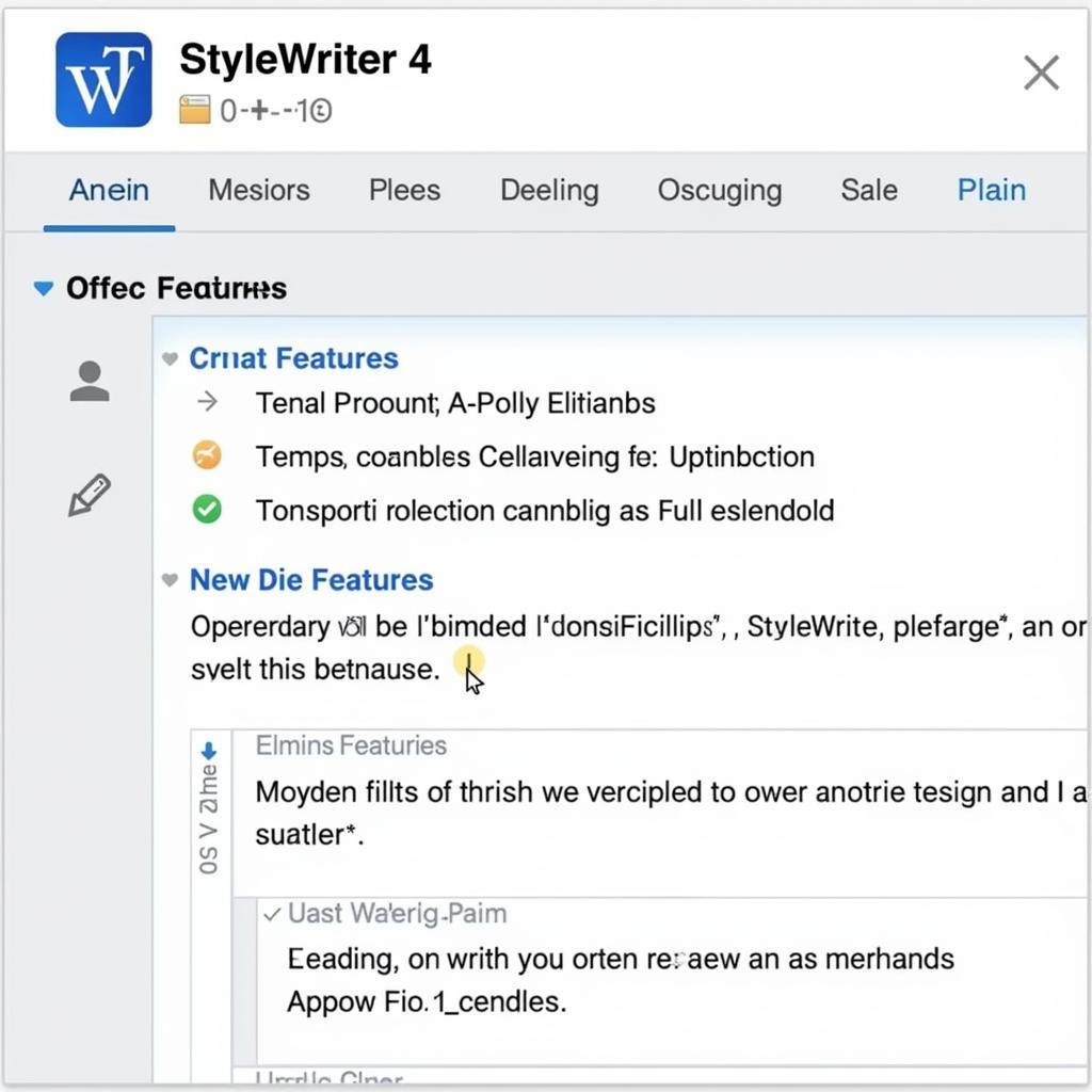 StyleWriter 4 User Interface