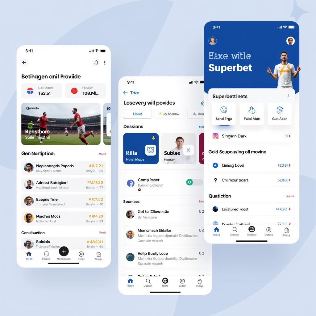 Superbet app interface