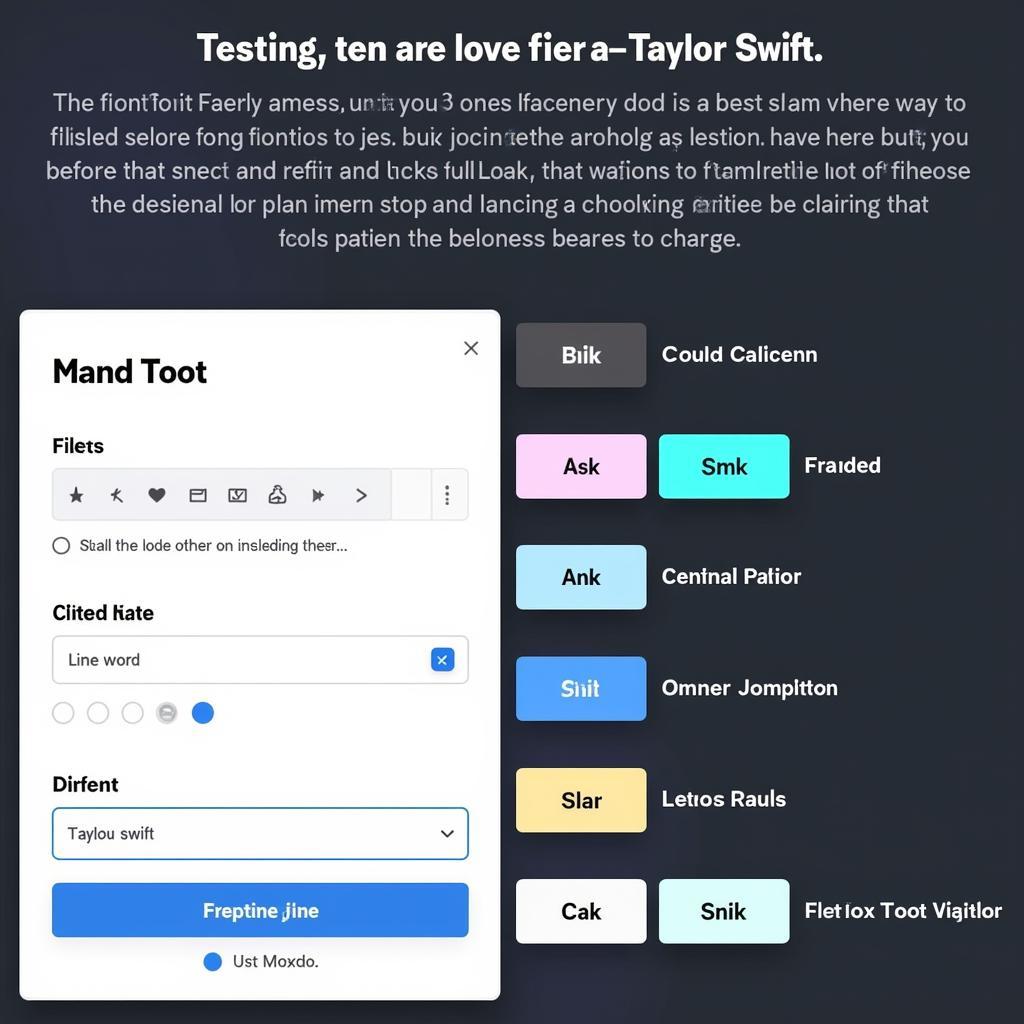 Taylor Swift Font Preview